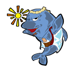 Dolphin father sticker #11406184