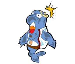 Dolphin father sticker #11406188