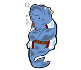 Dolphin father sticker #11406189