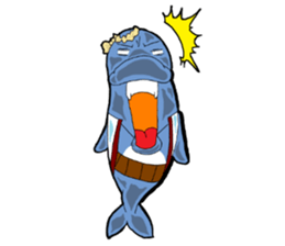 Dolphin father sticker #11406190