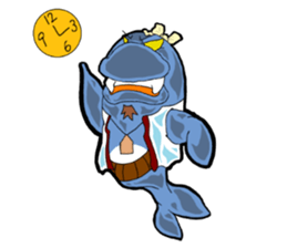 Dolphin father sticker #11406191