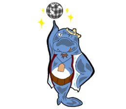 Dolphin father sticker #11406192