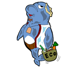 Dolphin father sticker #11406193