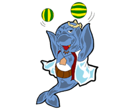 Dolphin father sticker #11406198