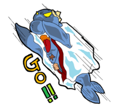 Dolphin father sticker #11406199