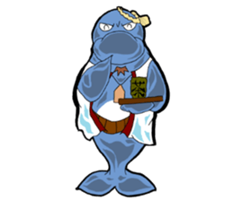 Dolphin father sticker #11406202