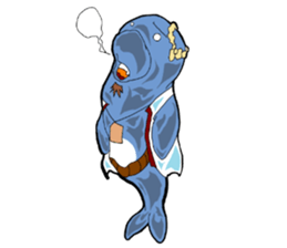 Dolphin father sticker #11406203