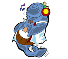 Dolphin father sticker #11406204