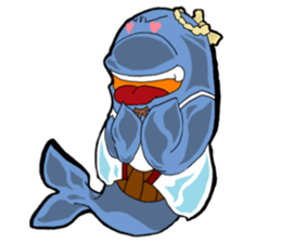 Dolphin father sticker #11406206