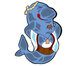 Dolphin father sticker #11406213