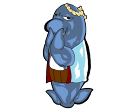 Dolphin father sticker #11406216