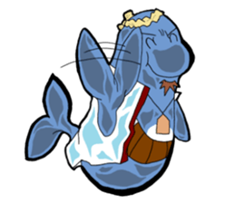 Dolphin father sticker #11406218