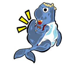 Dolphin father sticker #11406220