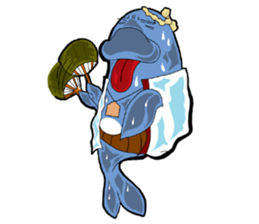 Dolphin father sticker #11406222