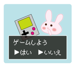 Yes, no Question rabbit sticker #11406227