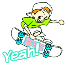 Kids Skater Sticker sticker #11407109
