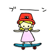 Kids Skater Sticker sticker #11407121