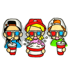 Kids Skater Sticker sticker #11407136