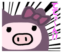 Pig wife 3 sticker #11407227