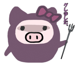 Pig wife 3 sticker #11407228