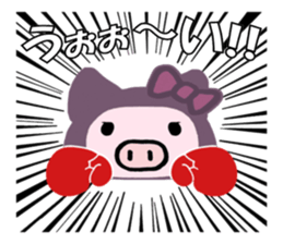 Pig wife 3 sticker #11407230