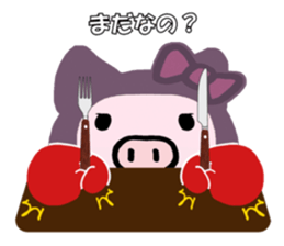 Pig wife 3 sticker #11407231