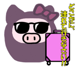 Pig wife 3 sticker #11407240