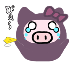 Pig wife 3 sticker #11407247