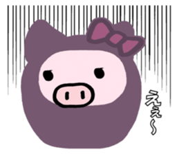 Pig wife 3 sticker #11407248
