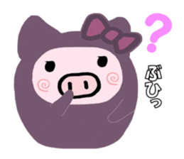 Pig wife 3 sticker #11407251