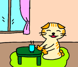 Daily conversation of the small summer sticker #11407327