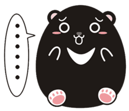 TAIWAN black black black black bear sticker #11408298