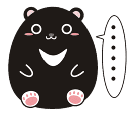 TAIWAN black black black black bear sticker #11408299