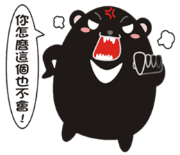 TAIWAN black black black black bear sticker #11408301