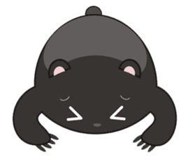 TAIWAN black black black black bear sticker #11408304
