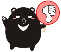 TAIWAN black black black black bear sticker #11408310