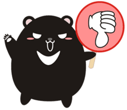 TAIWAN black black black black bear sticker #11408310