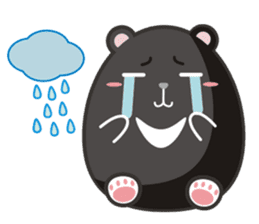 TAIWAN black black black black bear sticker #11408316