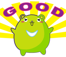 TAIWAN black black black black bear sticker #11408320