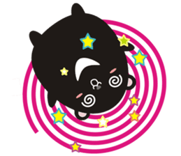 TAIWAN black black black black bear sticker #11408321