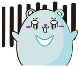 TAIWAN black black black black bear sticker #11408328