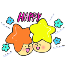 A constellation  Mr. Gemini mushroom. sticker #11408400