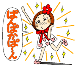 Castor bean-chan 43 simple nod Hen sticker #11408580
