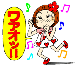 Castor bean-chan 43 simple nod Hen sticker #11408583