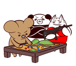 Bear and friend's battlefield 2 sticker #11408873