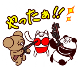 Bear and friend's battlefield 2 sticker #11408887