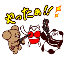 Bear and friend's battlefield 2 sticker #11408887