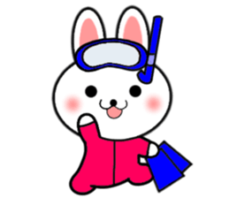 Summer's Rabbit sticker #11409112