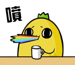 hahapineapple sticker #11409343