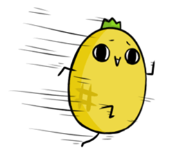hahapineapple sticker #11409344
